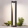 Image de Lucande Borne lumineuse LED Dylen, gris, métal, 80 cm, IP65