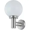 Image de Lindby Applique extérieure Nada (Moderne) en Gris Inox (1 lampe,à E27), pour mur extérieur/façade de maison terrasse und balcon