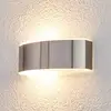 Image de Lindby Applique murale Pacon en acier inoxydable pour l'extérieur