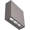 Image de Lucande LED Applique Exterieur Trixy (Moderne) en Noir Aluminium (à 2 lampes,), Murale Luminaire Lampe Jardin Eclairage d’exterieur