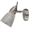 Image de Lindby Applique Murale Kara à intensité variable (Moderne) en Gris Verre e. a. pour Salle de bain (1 lampe,à G9), Luminaire salle Lampe WC