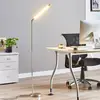 Image de Lindby lampe sur pied LED Jabbo, 163 cm, nickel, métal