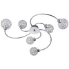Image de Lindby Plafonnier Tyron à intensité variable (Moderne) en Argent Métal e. a. pour Salon & Salle manger (à 6 lampes, G9) Luminaire Lampe Plafond Eclerage Eclairage Interieur