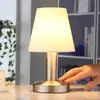 Image de Lindby Lampe de chevet Hanno abat-jour en tissu blanc