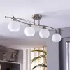 Image de Lindby plafonnier Leanda, 80 cm, à 4 lampes, métal, verre