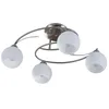 Image de Lindby Plafonnier Svean à intensité variable (Moderne) en Gris Verre e. a. pour Salon & Salle manger (à 4 lampes, E14) Luminaire Lampe Plafond Eclerage Eclairage Interieur