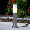 Image de Lindby Luminaire pour socle Kristof, acier inoxydable, 45 cm de haut, E27