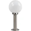 Image de Lindby Luminaire extérieur Vedran à intensité variable (Moderne) en Gris (1 lampe,à E27), borne eclairage exterieur lumineuse luminaire