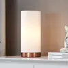 Image de Lindby Lampe à poser blanche Ronja à pied couleur cuivre