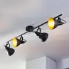 Image de Lindby plafonnier Julin, 85 cm, à 4 lampes, noir-or