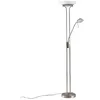 Image de Lindby LED Lampadaire Yveta à intensité variable (Moderne) en Gris Métal e. a. pour Salon & Salle manger (à 2 lampes,), Sur Pied Lampe a de Sol