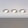 Image de Lindby Spot encastrable LED Andrej, rond, aluminium, set de 3 pièces