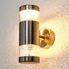 Image de Lindby Applique d'extérieur LED Lanea, 21 cm, acier inoxydable, IP44