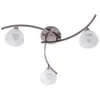 Image de Lindby Plafonnier Della à intensité variable (Moderne) en Gris Verre e. a. pour Salon & Salle manger (à 3 lampes, E14) Luminaire Lampe Plafond Eclerage Eclairage Interieur