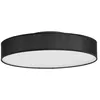 Image de Lindby LED Plafonnier Tissu Saira (Moderne) en Noir Textile e. a. pour Salon & Salle à manger (1 lampe,à), Luminaire Lampe Plafond Eclerage Eclairage Interieur