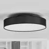 Image de Lindby Plafonnier LED Saira, Ø 40 cm, noir, textile
