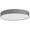 Image de Lindby LED Plafonnier Tissu Saira (Moderne) en Gris Textile e. a. pour Salon & Salle à manger (1 lampe,à), Luminaire Lampe Plafond Eclerage Eclairage Interieur