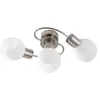 Image de Lindby Plafonnier Ciala à intensité variable (Moderne) en Gris Verre e. a. pour Salon & Salle manger (à 3 lampes, E14) Luminaire Lampe Plafond Eclerage Eclairage Interieur