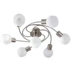 Image de Lindby Plafonnier Ciala à intensité variable (Moderne) en Gris Verre e. a. pour Salon & Salle manger (à 7 lampes, E14) Luminaire Lampe Plafond Eclerage Eclairage Interieur