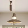 Image de Suspension Lindby Louisanne, réglable, marron, Ø 35 cm