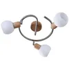 Image de Lindby Spot Svenka à intensité variable (Moderne) en Marron Verre e. a. pour Salon & Salle manger (à 3 lampes, E14) Plafonnier lampe