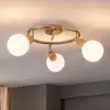 Image de Lindby Plafonnier Svenka, à 3 lampes, rond