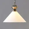 Image de Suspension Lindby Otis, Ø 30 cm, blanc, verre, cône, E27