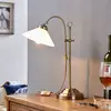 Image de Lampe à poser Lindby Otis, laiton vieilli, verre, 60 cm, E14