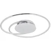 Image de Lindby LED Plafonnier Joline (Moderne) en Argent Métal e. a. pour Salon & Salle à manger (1 lampe,à), Eclairage Lampe Luminaire Plafond Eclerage Interieur