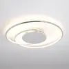 Image de Plafonnier LED Lindby Joline, Ø 45 cm, couleur chrome, métal