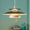 Image de Suspension Lindby Nadija, grise, 43 cm, hauteur réglable, E27