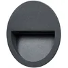 Image de LED Applique extérieure Loya (Moderne) en Noir Aluminium (1 lampe,à), encastrable pour l’extérieur applique mur extérieur/mur de la maison terrasse & balcon