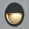 Image de Lucande applique encastrable LED Loya, Ø 11,5 cm, gris, IP54