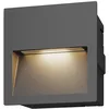 Image de LED Applique extérieure Loya (Moderne) en Noir Aluminium (1 lampe,à), encastrable pour l’extérieur applique mur extérieur/mur de la maison terrasse & balcon
