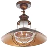 Image de Lindby Plafonnier Louisanne à intensité variable (Bord de mer) en Marron Métal e. a. pour Cuisine (1 lampe,à E27), Luminaire Lampe Plafond Eclerage Eclairage Interieur
