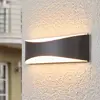 Image de Applique d'extérieur LED Lucande Akira, anthracite, métal, 23cm