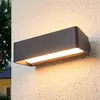 Image de Applique d'extérieur LED Lucande Midvig, gris foncé, angulaire, IP65