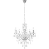 Image de Lindby Lustre Merida à intensité variable (Antique, Classic) en Transparent e. a. pour Salon & Salle manger (à 5 lampes E14) Suspension suspension lustre lampe plafonnier