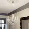 Image de Lindby Lustre Merida, chrome, métal, à 5 lampes, Ø 52 cm