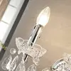 Image de Applique murale Lindby Merida, chrome, métal, à 2 lampes, hauteur 35 cm
