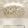 Image de Lindby plafonnier Reza, Ø 48 cm, chromé, E14