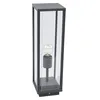 Image de Lucande Luminaire extérieur Annalea (Moderne) en Noir Aluminium (1 lampe,à E27), Borne lumineuse borne luminaire pour socle
