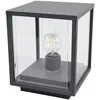 Image de Lucande Luminaire extérieur Annalea à intensité variable (Moderne) en Noir Aluminium (1 lampe,à E27), Borne lumineuse borne luminaire pour socle