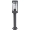 Image de Lindby Luminaire extérieur Djori (Moderne) en Gris Inox (1 lampe,à E27), borne eclairage exterieur lumineuse luminaire pour socle