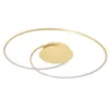 Image de Lindby LED Plafonnier Joline (Moderne) en Doré Métal e. a. pour Salon & Salle à manger (1 lampe,à), Eclairage Lampe Luminaire Plafond Eclerage Interieur