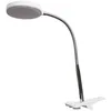 Image de LED Lampe à pince Milow (Moderne) en Blanc e. a. pour Salon & Salle manger (1 lampe,à), poser, lampe liseuse