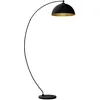 Image de Lindby Lampadaire Jonera (Jeunes, étudiants) en Noir Métal e. a. pour Salon & Salle à manger (1 lampe,à E27) arqué lampadaire arc lampe sur pied de salon