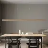 Image de Suspension LED Nora de Quitani, chêne naturel, longueur 158 cm