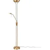 Image de Lindby LED Lampadaire Josefin à intensité variable (Moderne) en Doré Métal e. a. pour Salon & Salle manger (à 2 lampes,), Sur Pied Lampe a de Sol