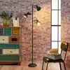 Image de Lindby lampe sur pied Lilly, noir, métal, 170cm, E14